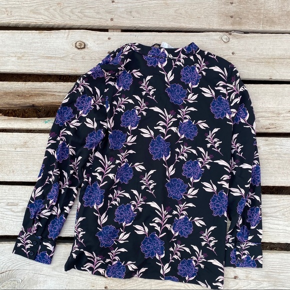 41Hawthorn Women’s Floral Blouse Purples and Indigo Small - Picture 9 of 10